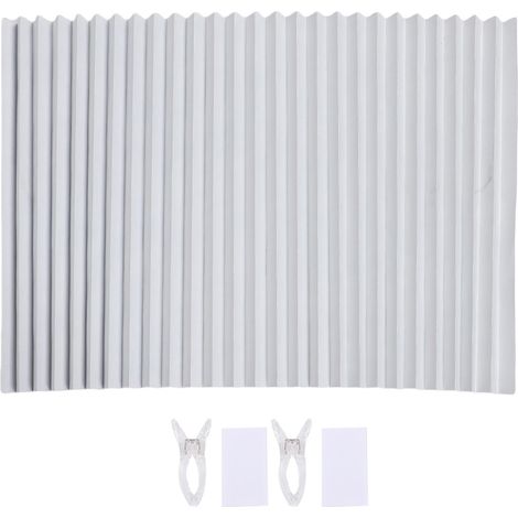 Plissee-rollos Für Wohnmobile, Klettverschluss, Vliesstoff, Verdunkelung, Für Wohnwagen, Reisemobile, 60x150cm, Weiß.