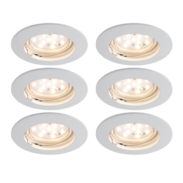 Paulmann - 6er Set Einbau Leuchten Licht Strahler Spots Alu Beleuchtung drehbar 994.73