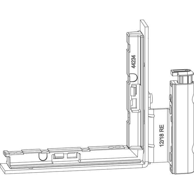 Maco - Falzecklagerband DT160 mit üv, 12/18-13 mm, rechts, mit Unterlage, silber