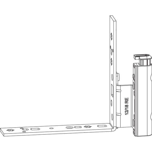Maco - Falzecklagerband DT160 mit üv, 12/20-13 mm, links, silber (227509)