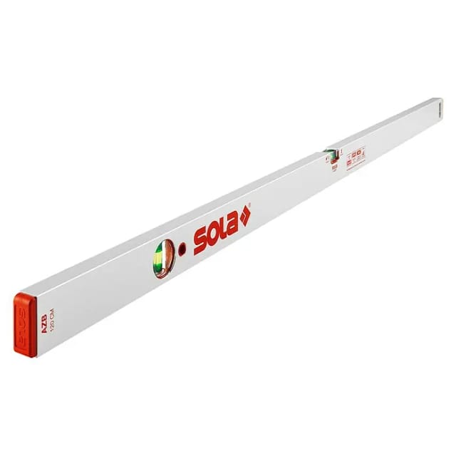 Azb Wasserwaage 1200 mm Libelle Waagrecht- und Senkrecht Alu silbereloxiert - Sola