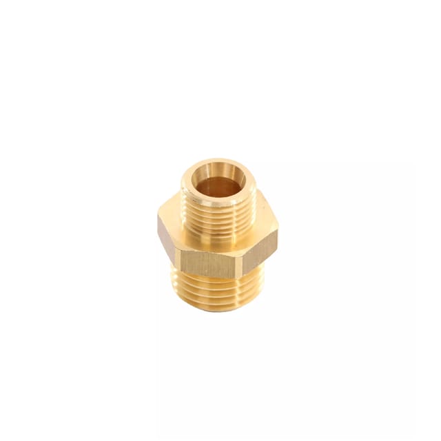 Druckluft Doppelnippel ag 1/8 und ag 1/4', Druckluftnippel aus Messing