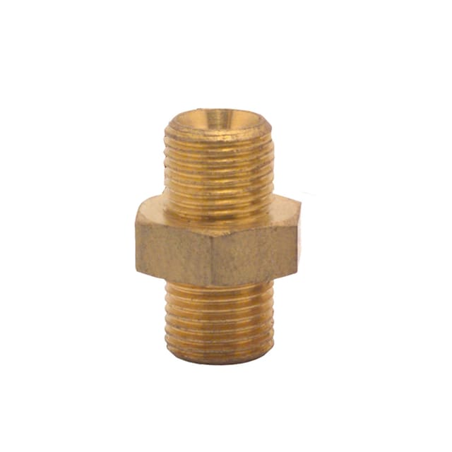 Druckluft Doppelnippel ag 1/2 und ag 1/2', Druckluftnippel aus Messing