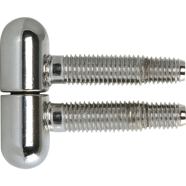 SFS - Einbohrband Türband 3-Stufengewindebolzen ø13mm mit Rundkopf Stahl verchromt