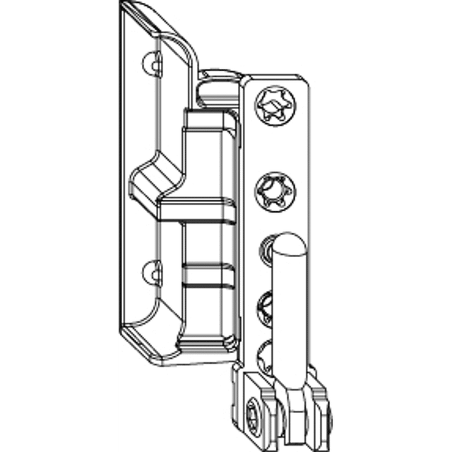 MACO Ecklager DT130 4/18 mm 130 kg silber links (55093)