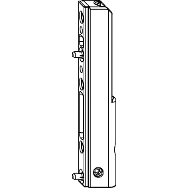 MACO Ecklagerband PVC, mit 3 mm Positionszapfen, 120 kg, silber (52478)