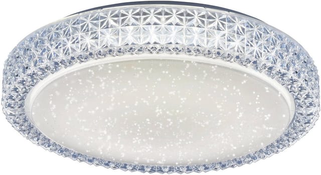 Leuchten Direkt - led 22 Watt Decken Leuchte rund Kristalle Sternen Himmel Beleuchtung 14371-00