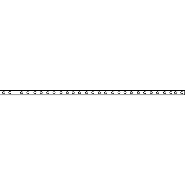 Maco - hs Verbindungsstange flach, gelocht, l= 692 mm, Stahl verzinkt (359639)