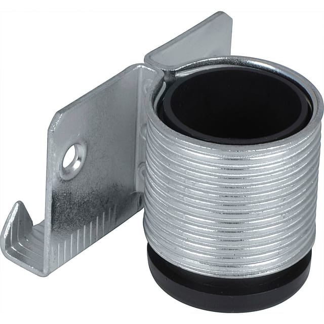 Höhenversteller zum Einschlagen ø28 mm Stahl verzinkt/Kunststoff schwarz