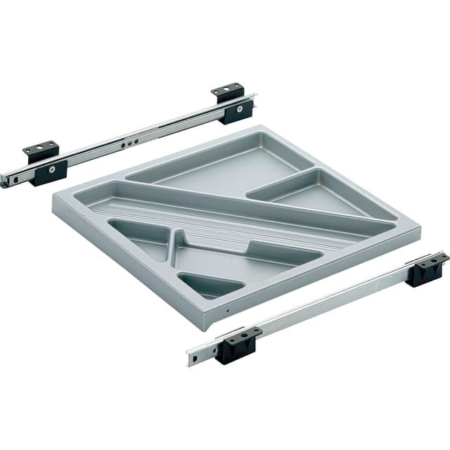 Hettich - systema top 2000 Schreibmaterial-Auszug Set, eb 380 mm, schwarz