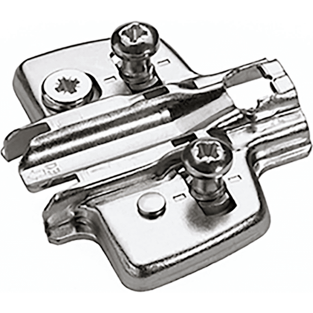 Hettich - Exzenter Kreuzmontageplatte, Systemschraube, Distanz 5 mm
