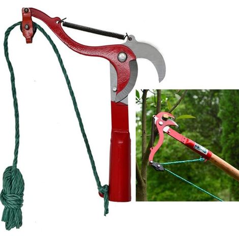 Linghhang – Teleskop-gartenschere – Hochwertiger Stahl – Kraftsparendes Doppelrollensystem – 2,4 M Schnittlänge