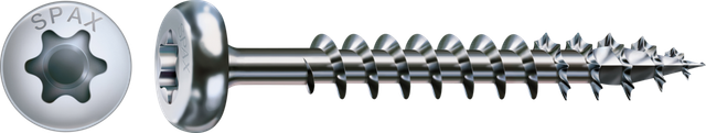 Spax - Halbrundkopf 6.0x100 Teilwinde Torx 30 Wirox-Silber mit Bewertung