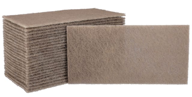 Mirka Mirlon Total 25 Stk Schleifvlies MicroFine Korn 2500 Schleifpads, Schleiffleece zum Anschleifen, Entrosten, Schleifen, Polieren von Holz,