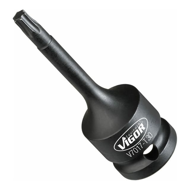 T Schlagschrauber Schraubendreher-Einsatz ∙ V7017-T30 ∙ 1/2 Zoll (12,5 mm) Vierkant hohl ∙ Innen torx® Profil ∙ sw T30