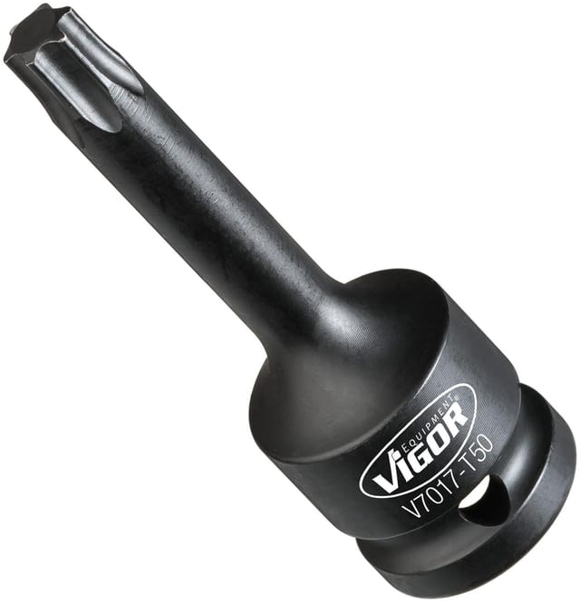 T Schlagschrauber Schraubendreher-Einsatz ∙ V7017-T50 ∙ 1/2 Zoll (12,5 mm) Vierkant hohl ∙ Innen torx® Profil ∙ sw T50