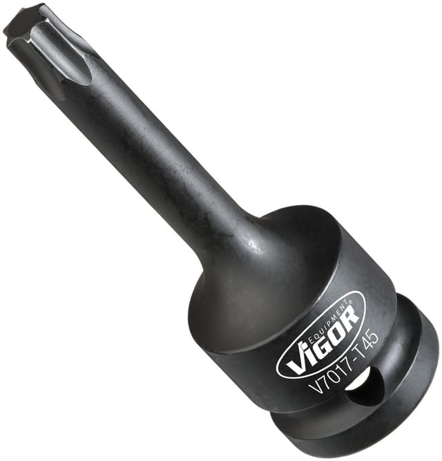 T Schlagschrauber Schraubendreher-Einsatz ∙ V7017-T45 ∙ 1/2 Zoll (12,5 mm) Vierkant hohl ∙ Innen torx® Profil ∙ sw T45