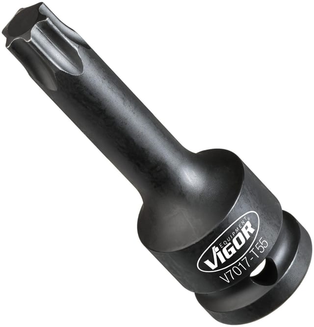 T Schlagschrauber Schraubendreher-Einsatz ∙ V7017-T55 ∙ 1/2 Zoll (12,5 mm) Vierkant hohl ∙ Innen torx® Profil ∙ sw T55