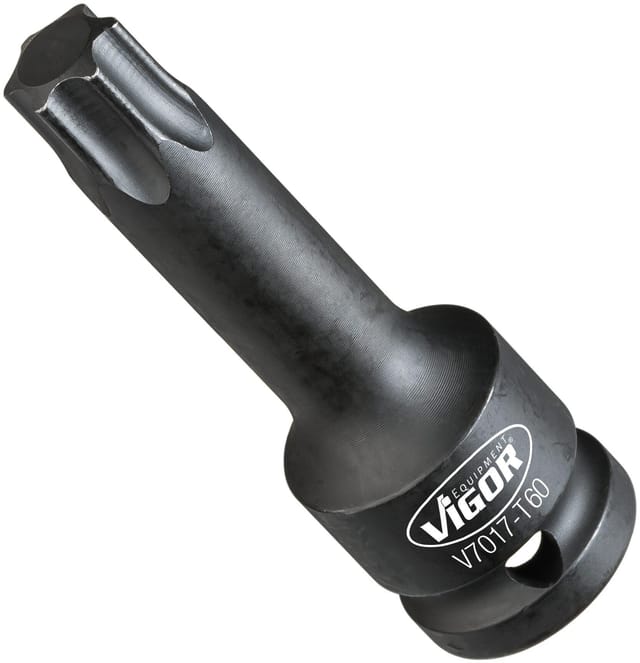 T Schlagschrauber Schraubendreher-Einsatz ∙ V7017-T60 ∙ 1/2 Zoll (12,5 mm) Vierkant hohl ∙ Innen torx® Profil ∙ sw T60