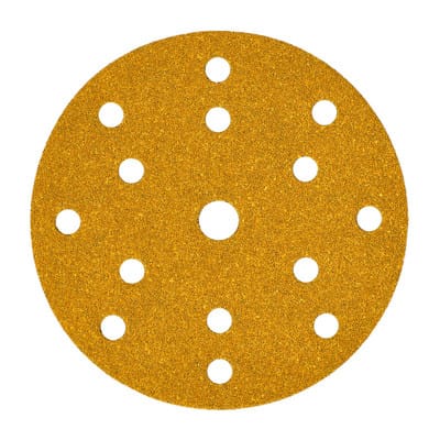 Exzenterschleifpapier 150mm gold 15-fach gelocht - ve 100 St. k 400 - Mirka