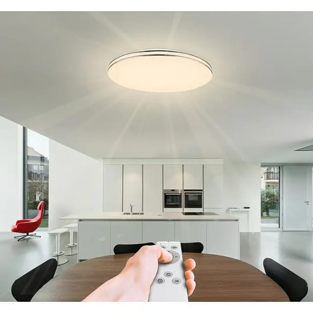 Globo - led Decken Leuchte Wohn Ess Zimmer Lampe rund dimmbar fernbedienung 48388-48