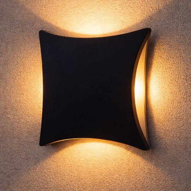 Design led Wand Leuchte Beleuchtung Außen Lampe Effekt Akzent Strahler IP54