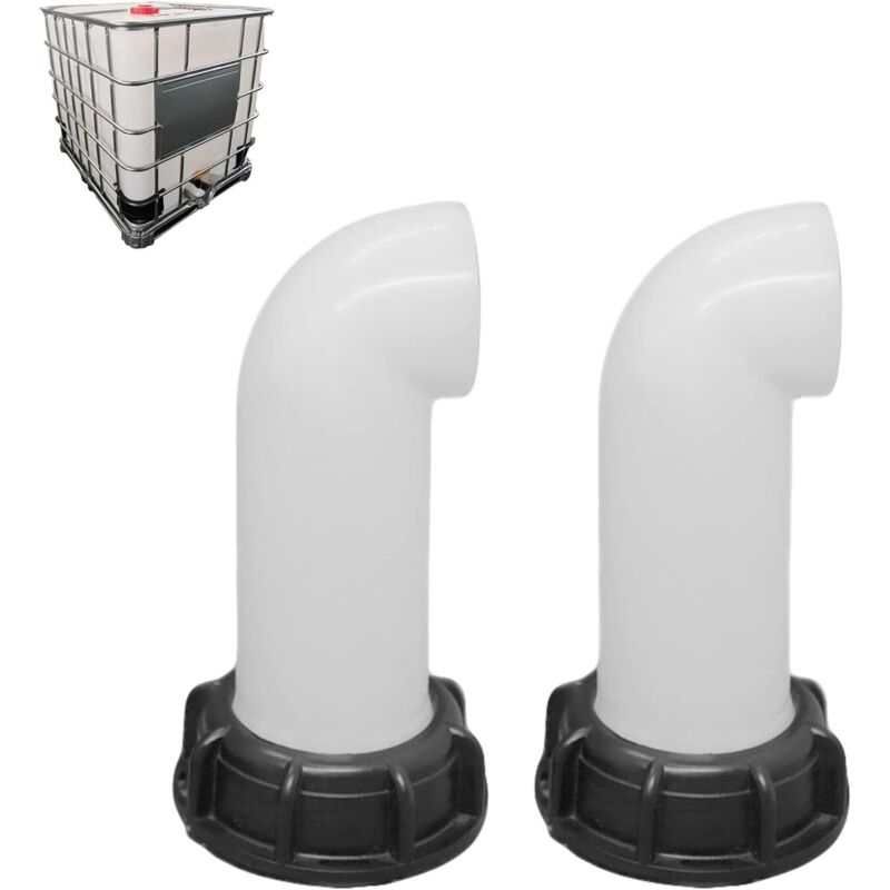 Set Mit 2 X 60-mm-wassertankdüsen – Ibc-tankventil – Adapter Für Spezialabläufe – Schnelle, Werkzeuglose Montage