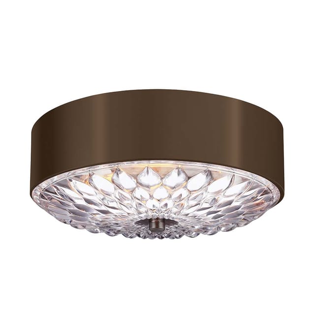 Elstead - Deckenleuchte Wohnzimmerlampe Lampe Stahl Glas Messing d 35,2 cm 3 Flammig