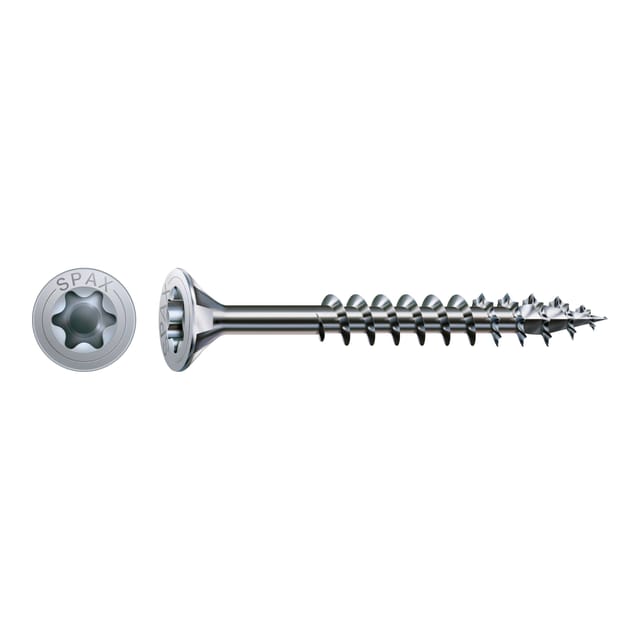 Spax - Universalschraube 4 x 60 mm Senkkopf t-star plus Teilgewinde 4CUT wirox A3J 100 Stk