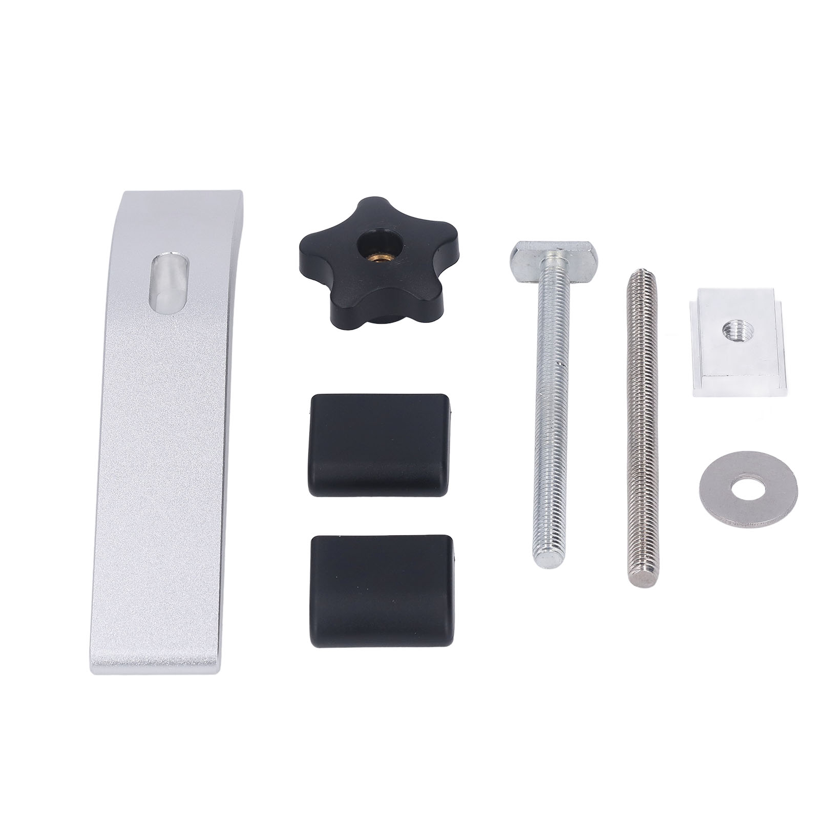 Set Mit 2 T-nut-klemmen Aus Aluminiumlegierung Für Cnc-holzbearbeitung, Vorrichtungszubehör, 17 Cm Lang, 12,7 Mm Nut