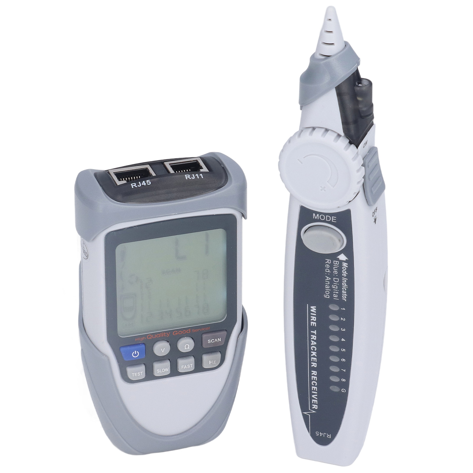 Multifunktions-netzwerkkabeltester Mit Digitalem Lcd-display, Poe-leitungsdetektor Und Tasche