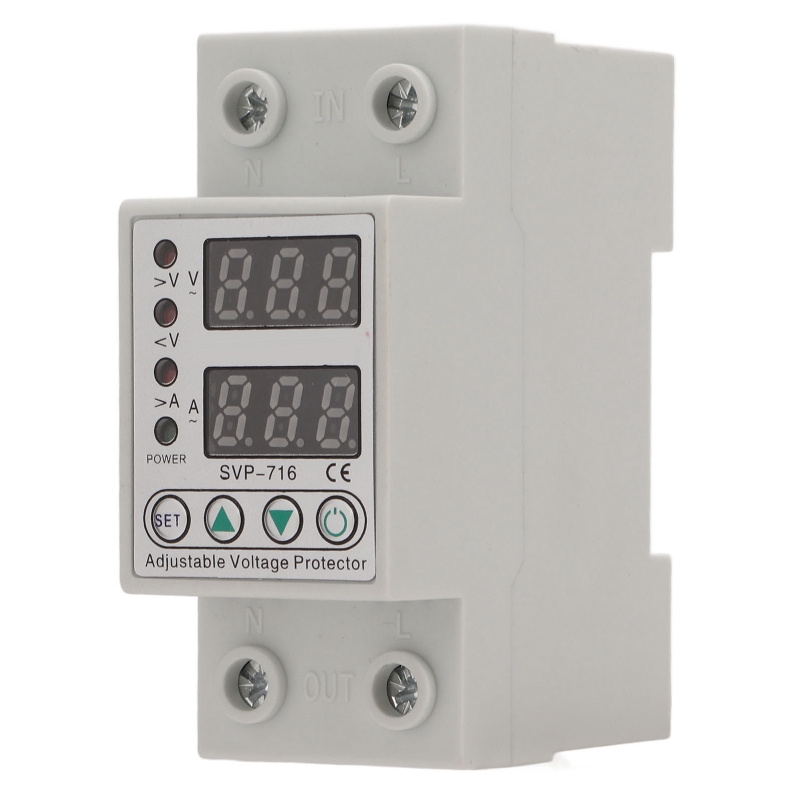 Über-/unterspannungsschutz, Strombegrenzer, Einstellbare Zeitverzögerung, Intelligente Automatische Rückstellung, Ac220v 40a (1-40a Überlast)