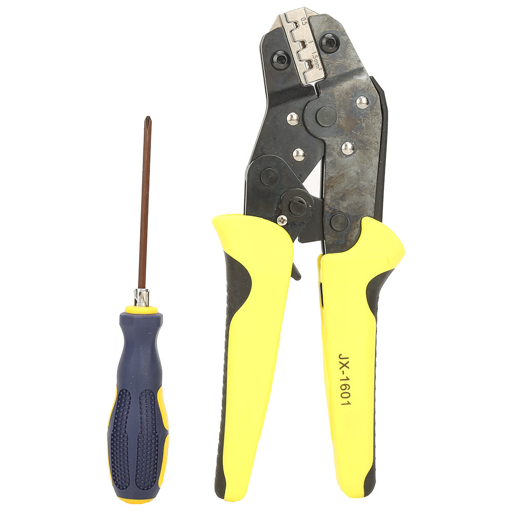 4-in-1-set Jx-1601 Ratschen-crimpzange, Kabelcrimpzange Mit Einsätzen, Professionelle Crimpzange