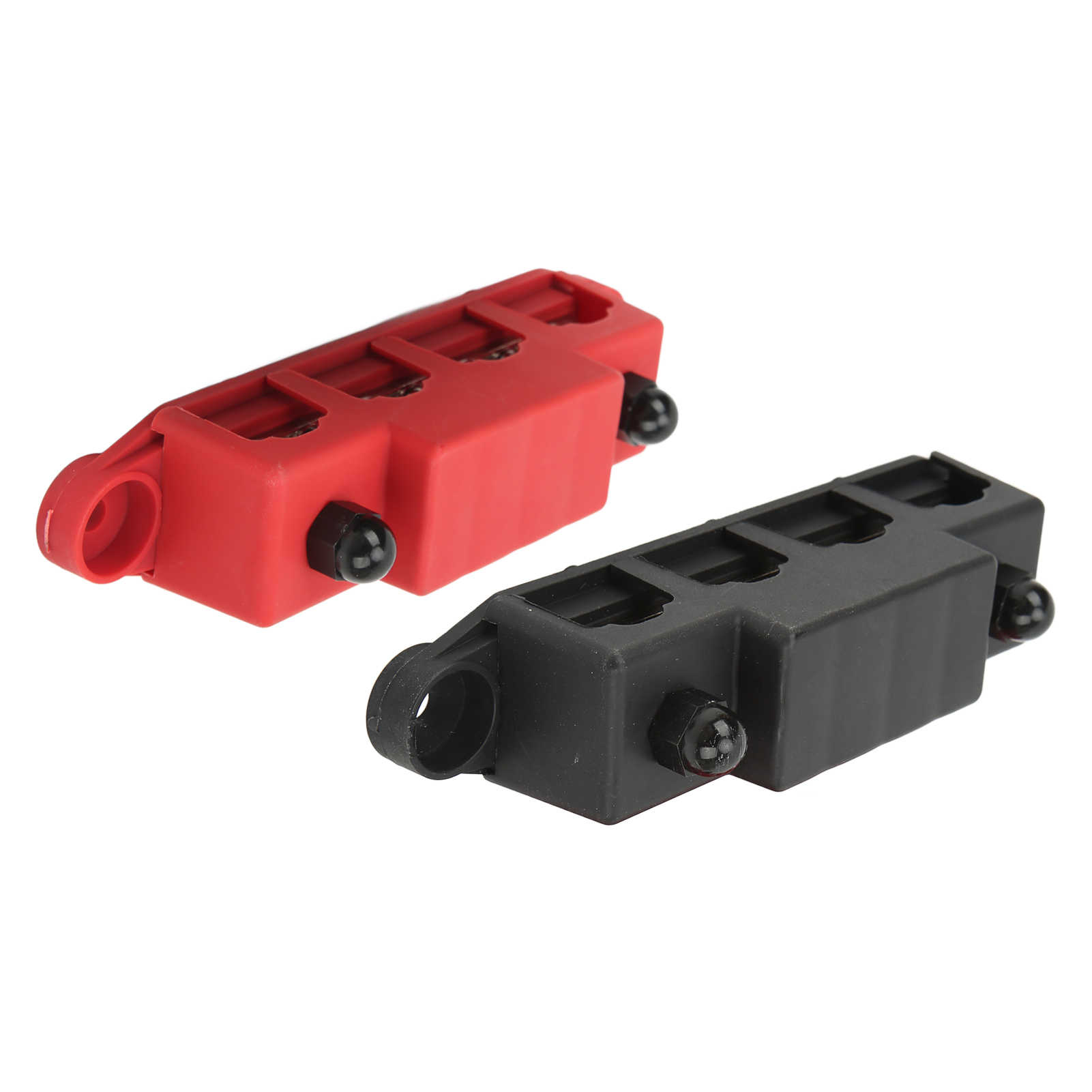 Satz Mit 2 Verteilerschienen 250a 4x5/16in Rot/schwarz Für Wohnmobile 48v Dc