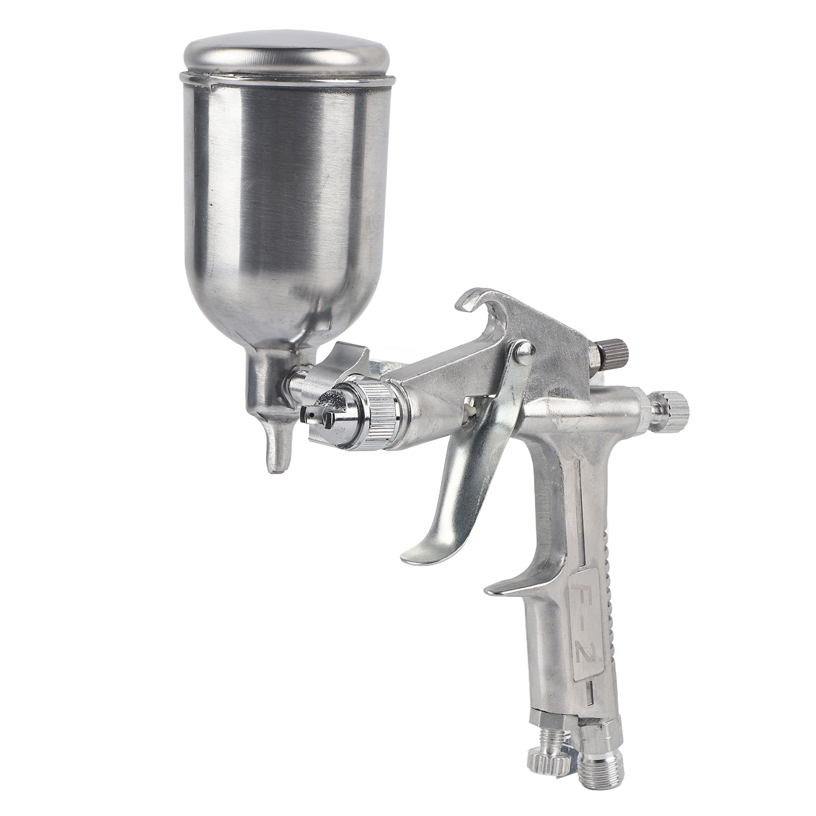 F-2 Druckluft-spritzpistole, 0,5-mm-düse, 125-ml-farbbecher, Schwerkraftzufuhr, Druckluftfarbe