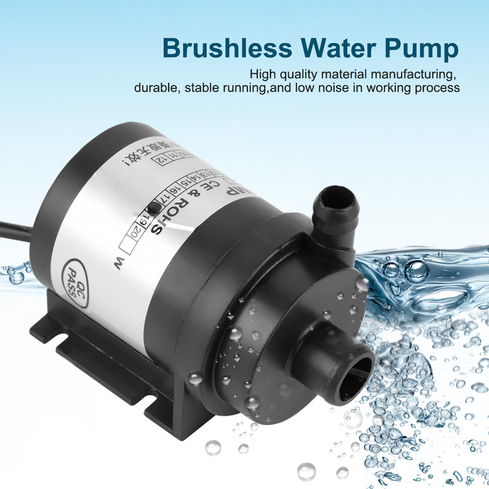 12v 18w Schwarze Bürstenlose Wasserpumpe, Hitzebeständig, Leise