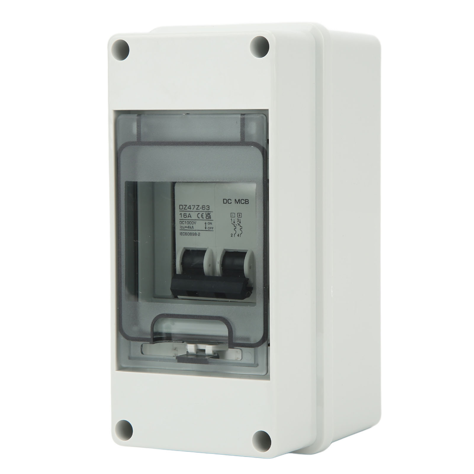 Miniatur-leistungsschalter 2p 16a Ip65 Wasserdicht, Gleichstromschalter Für Solar-photovoltaik 1000v