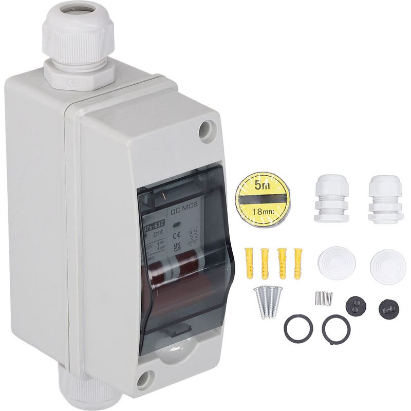 Wasserdichter Ip65-gleichstrom-leistungsschalter, Trennschalter Für Photovoltaik-solaranlagen, 2-polig, 1000 V, 16 A