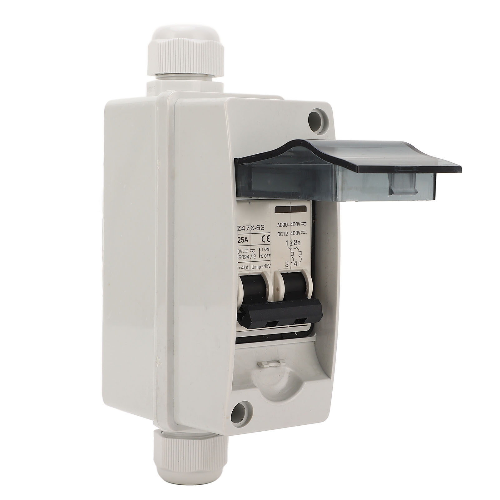 25-a-pv-leistungsschalter, Solartrennschalter, Wasserdichtes Gehäuse Ip65, Dc 12–400 V, Ac 90–400 V