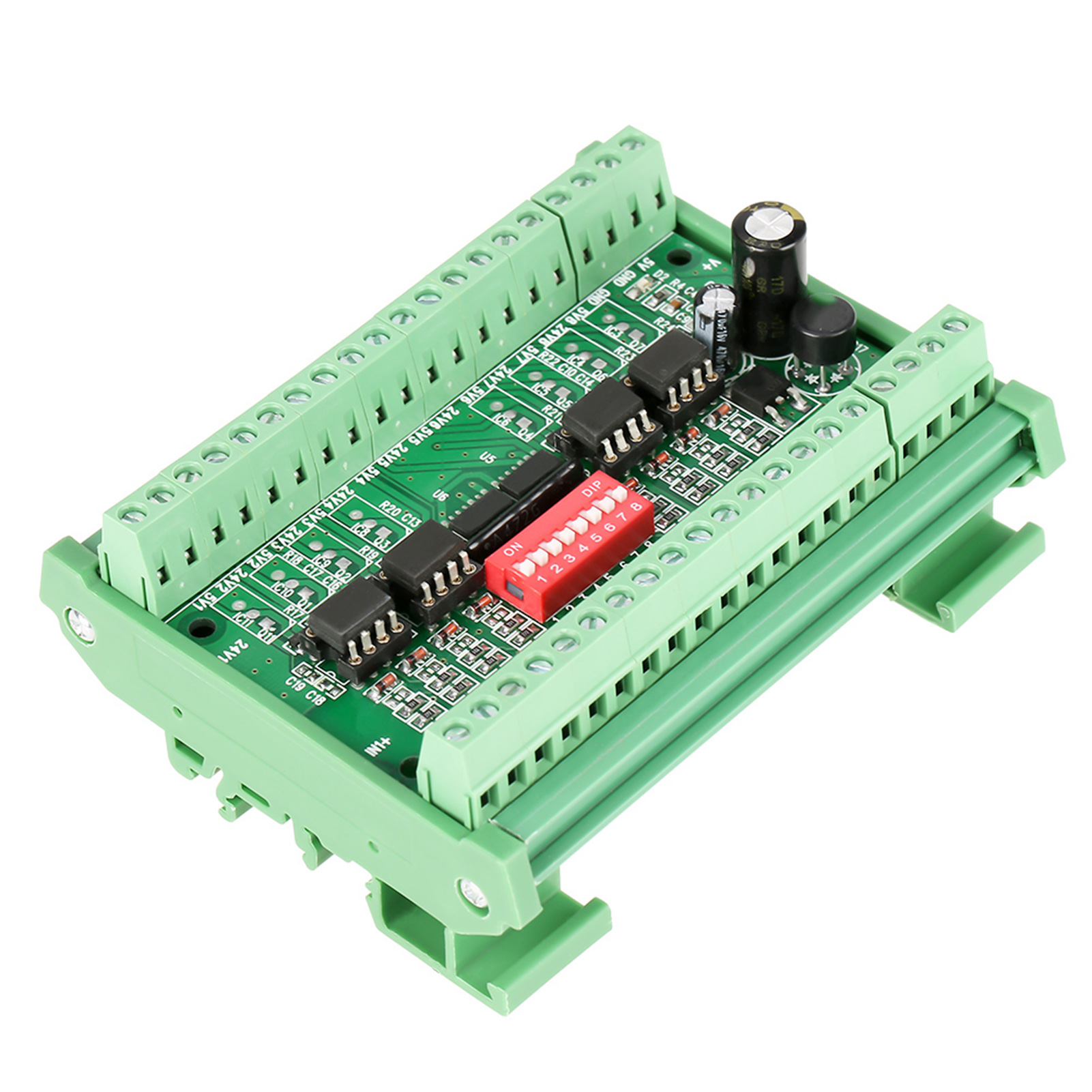 8-kanal-npn/pnp-zu-npn-pegelwandler, 5 V/24 V Rechtecksignal-umwandlungsmodul, 10 Mhz, 1 Stück