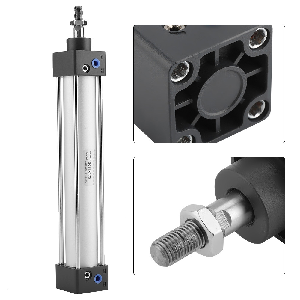 Doppeltwirkender Pneumatikzylinder, 32 Mm Bohrung, 200 Mm Hub, Gewindestange