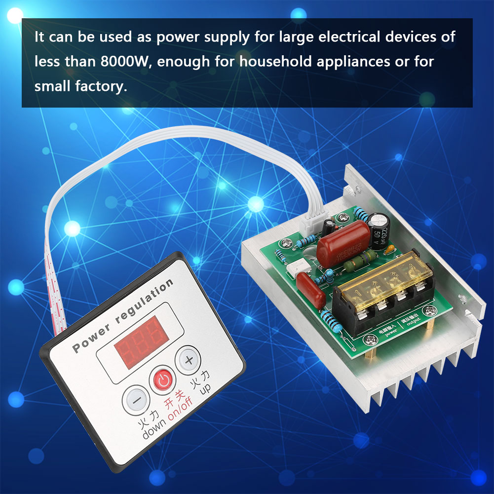 220v 8000w Elektronischer Drehzahlregler Mit Hochleistungs-scr-regler Für Motoren