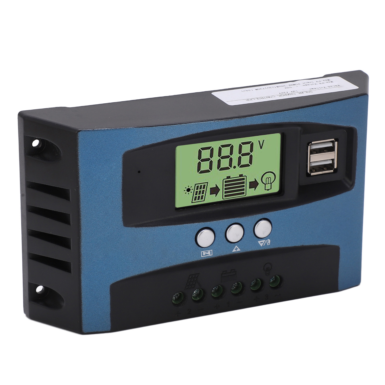 12v/24v 30a Mppt-solarladeregler, Intelligente Erkennung, Lcd-display, Solarmodul-laderegler Mit 10a Ausgang