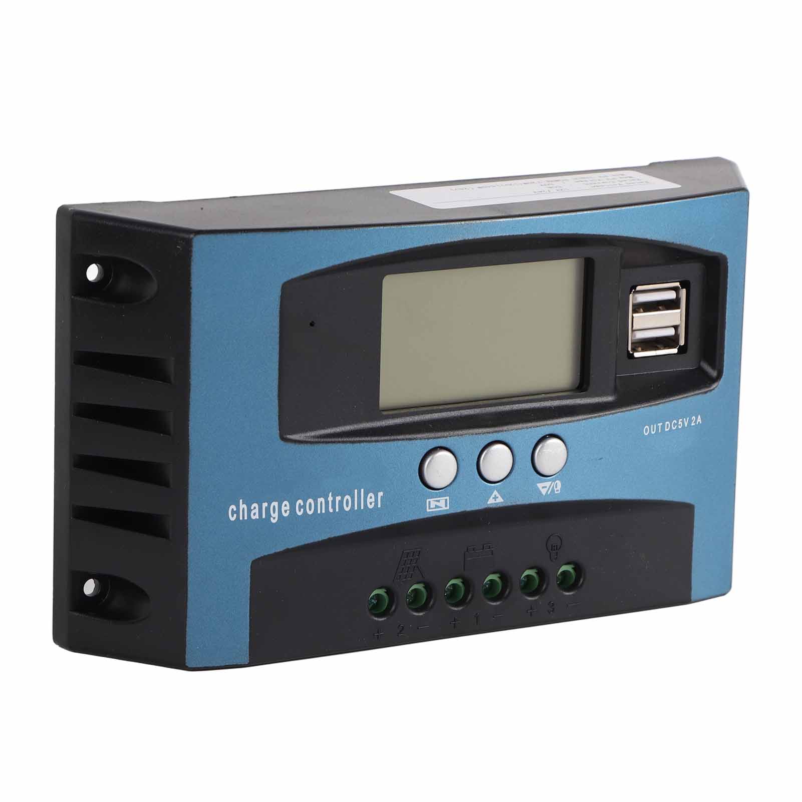 12v 24v Mppt-solarladeregler, Intelligente Erkennung, Lcd-bildschirm, 60a-regler (20a Entladung)
