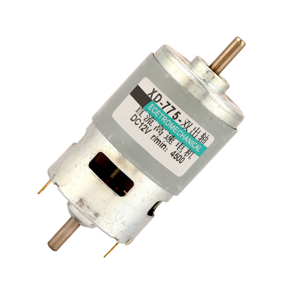 50w 12v 4500rpm Doppelwellen-gleichstrommotor Mit Hohem Drehmoment 775