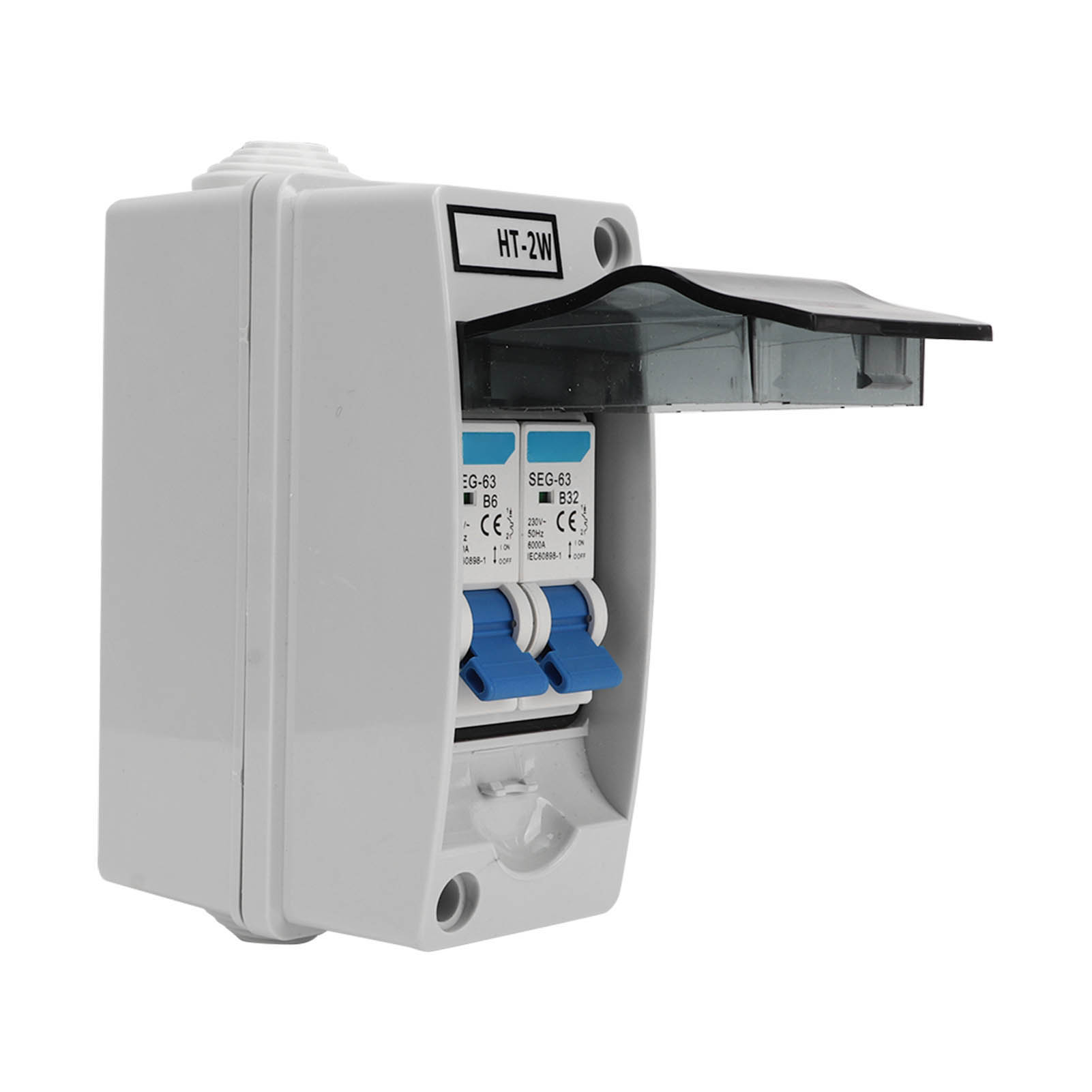 2-poliger Fehlerstromschutzschalter, 30 Ma, Wasserdichtes Gehäuse, 230 V, 6 A, 32 A