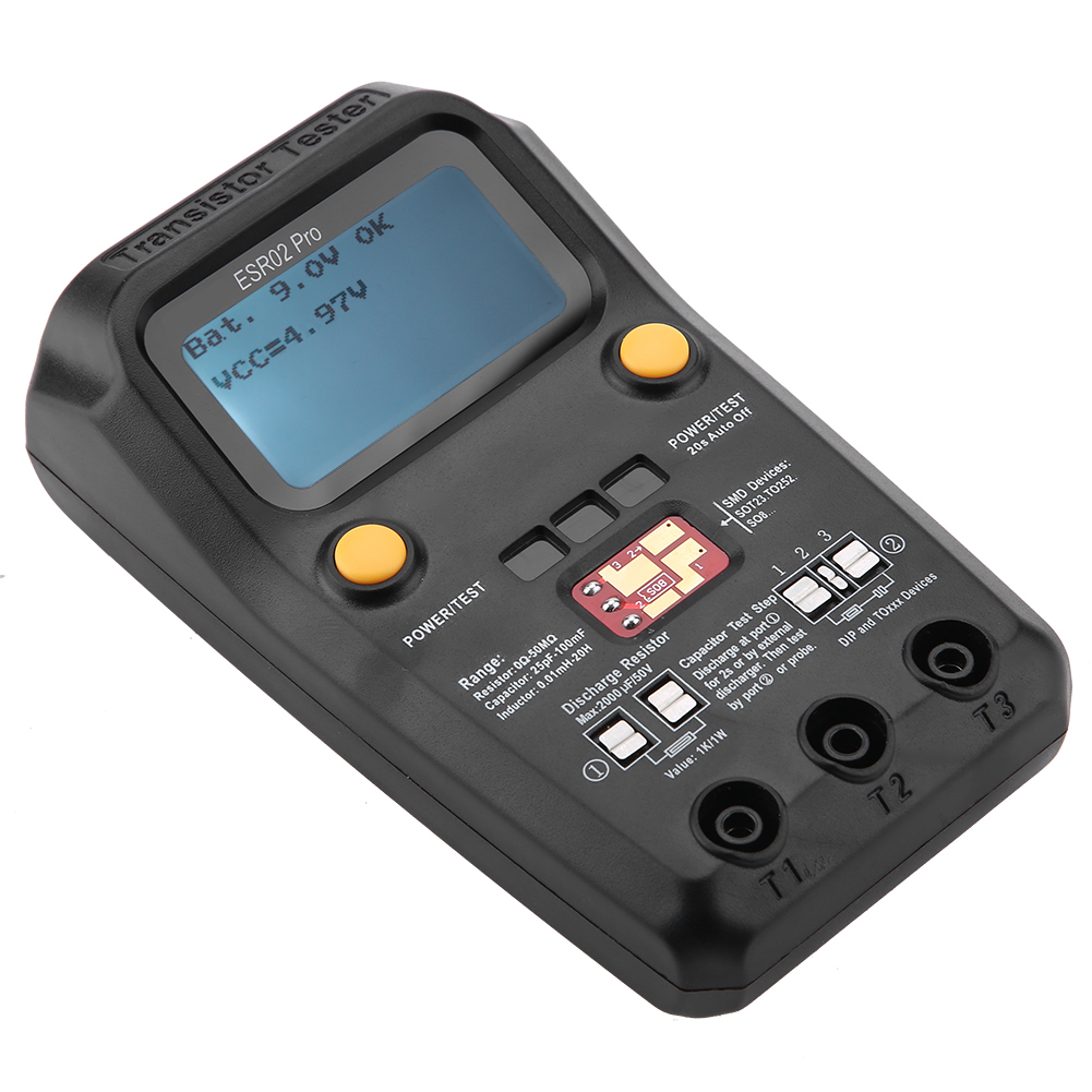 Bside Esr02 Pro Elektronik-bauteiltester, Smd-dioden- Und Induktivitätsmessgerät, Digitales Transistor-erkennungsmultimeter