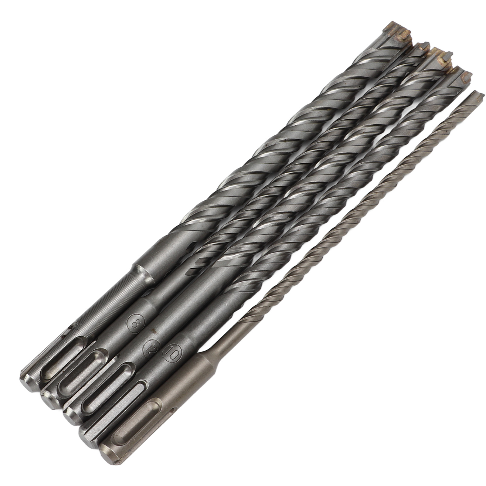 Set Mit 5 Sds-plus-betonbohrern, 6–14 Mm, 210 Mm Durchmesser, Schlagbohrer Für Elektrohammer