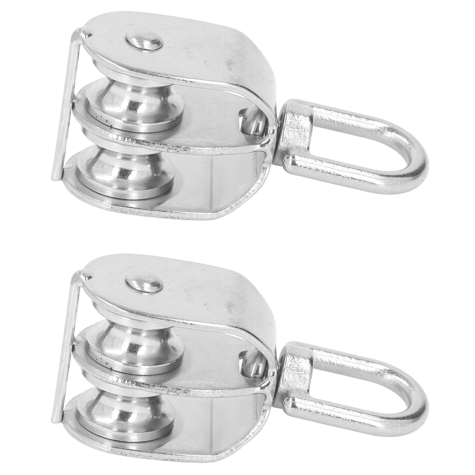 Doppel-u-rolle M20 Edelstahl, Max. Traglast 75 Kg – 2 Stück Hebeblock, Radrolle