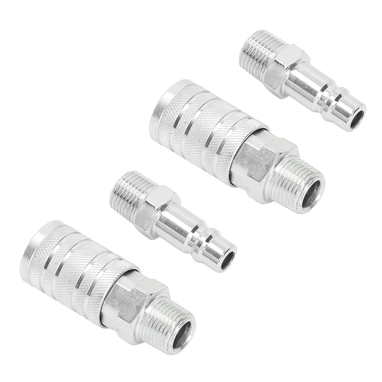 Schnellkupplungs-luftschlauchanschluss, 4 Stück, 1/2 Zoll Npt-außen- Und Innengewinde, 300 Psi Hochdruck-pneumatik